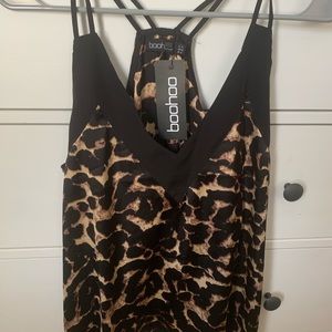 Cheetah satin top